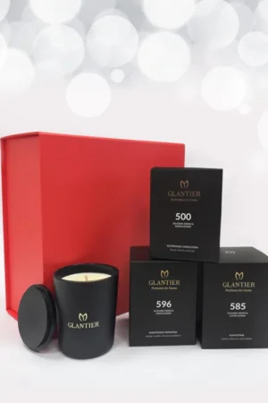 Gift Box z pudełkiem damski: świeca x3 500, 585, 596 + pudełko